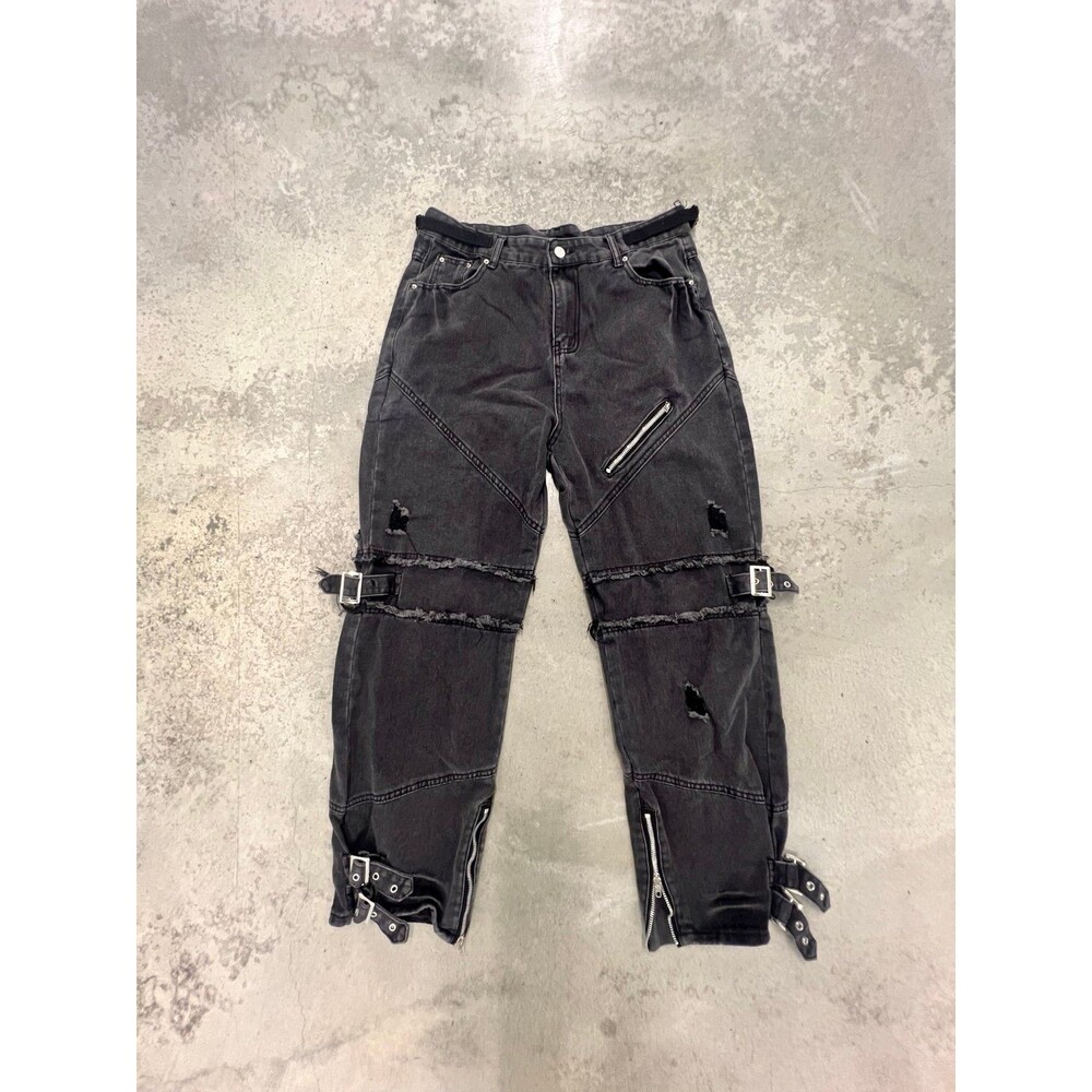 Black Womens Cargo Jeans